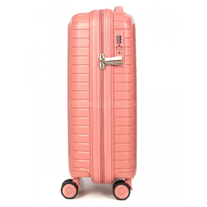 Валіза ручна поклажа S поліпропілен пудра 55х36х20см/35л/2.5кг/Snowbal, фото 4