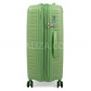 Чемодан большой L полипропилен зелёный 77х53х32+5см/133л/4.4кг/Snowbal, фото 16