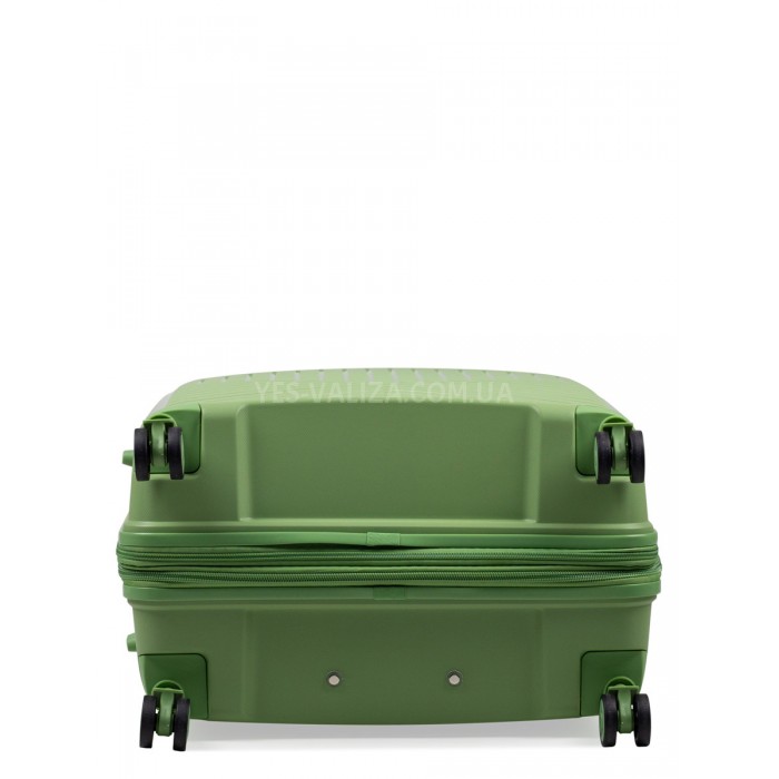 Чемодан большой L полипропилен зелёный 77х53х32+5см/133л/4.4кг/Snowbal, фото 9