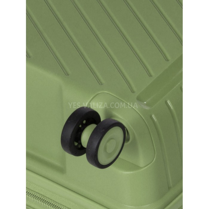 Чемодан средний M полипропилен зелёный 67х47х26+5см/83л/3.7кг/Snowball, фото 9