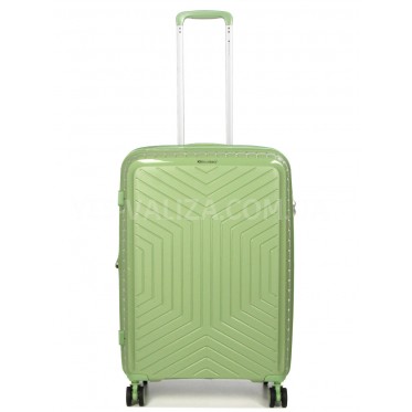Валіза середня M поліпропілен зелена 67х47х26(+5)см/83л/3.7кг/Snowball