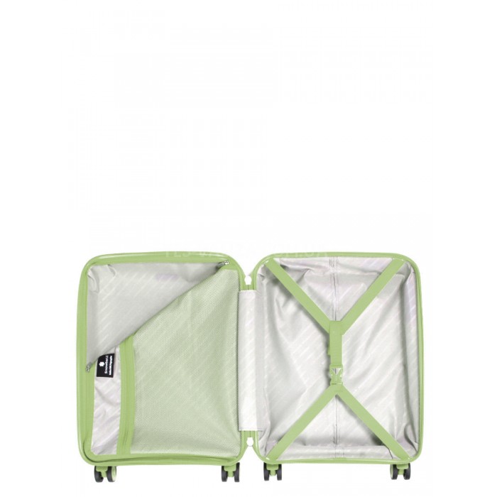 Валіза ручна поклажа S поліпропілен зелена 55х36х20/35л/2.5кг/Snowball, фото 10