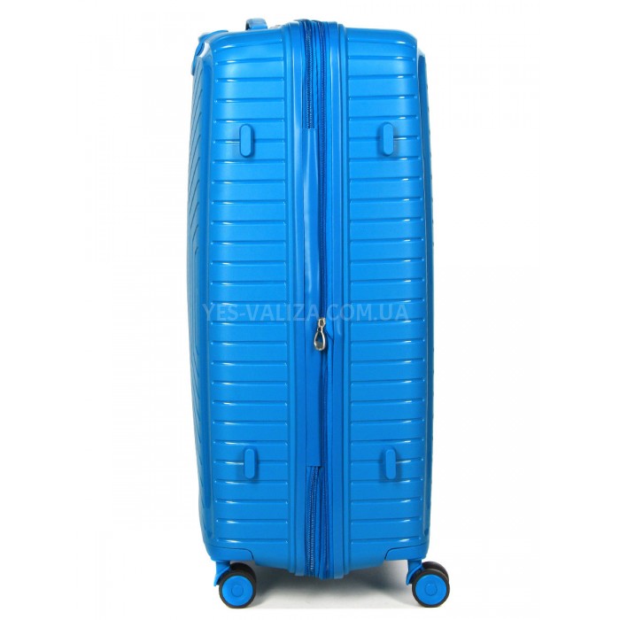 Валіза велика L поліпропілен блакитна 77х53х32+5см/133л/4.4кг/Snowball, фото 5