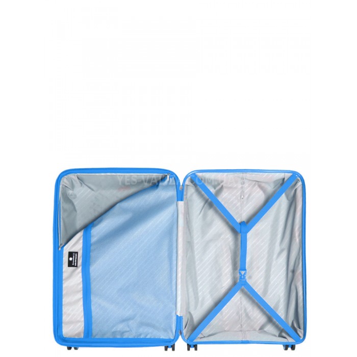 Валіза велика L поліпропілен блакитна 77х53х32+5см/133л/4.4кг/Snowball, фото 10