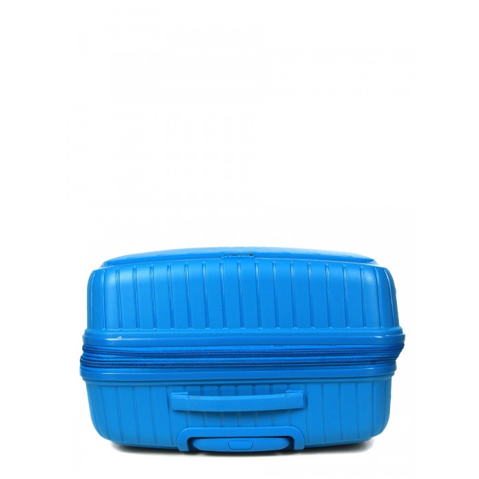 Чемодан большой L полипропилен голубой 77х53х32+5см/133л/4.4кг/Snowbal, фото 6