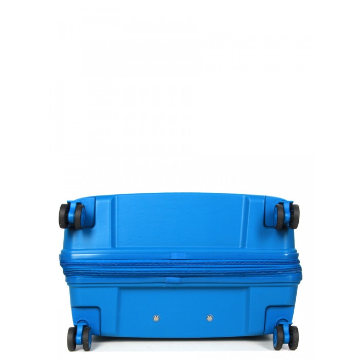 Чемодан большой L полипропилен голубой 77х53х32+5см/133л/4.4кг/Snowbal, фото 7