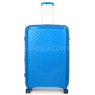 Валіза велика L поліпропілен блакитна 77х53х32+5см/133л/4.4кг/Snowball