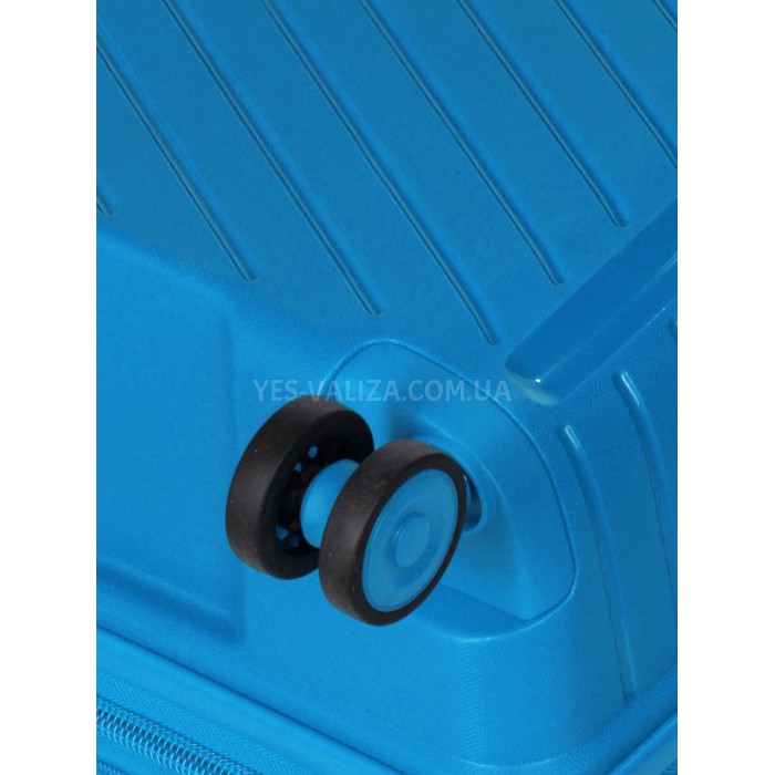 Чемодан средний M полипропилен голубой 67х47х26+5см/83л/3.7кг/Snowball, фото 8