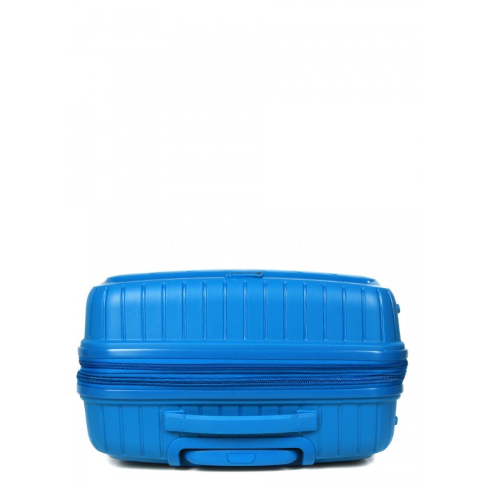 Валіза середня M поліпропілен блакитна 67х47х26+5см/83л/3.7кг/Snowball, фото 6