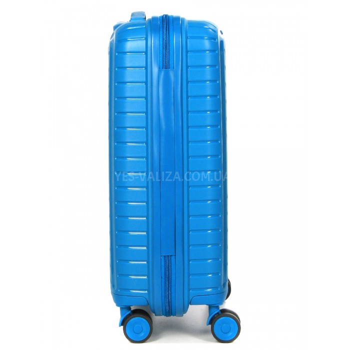 Чемодан ручная кладь S полипропилен голубой 55х36х20/35л/2.5кг/Snowbal, фото 5