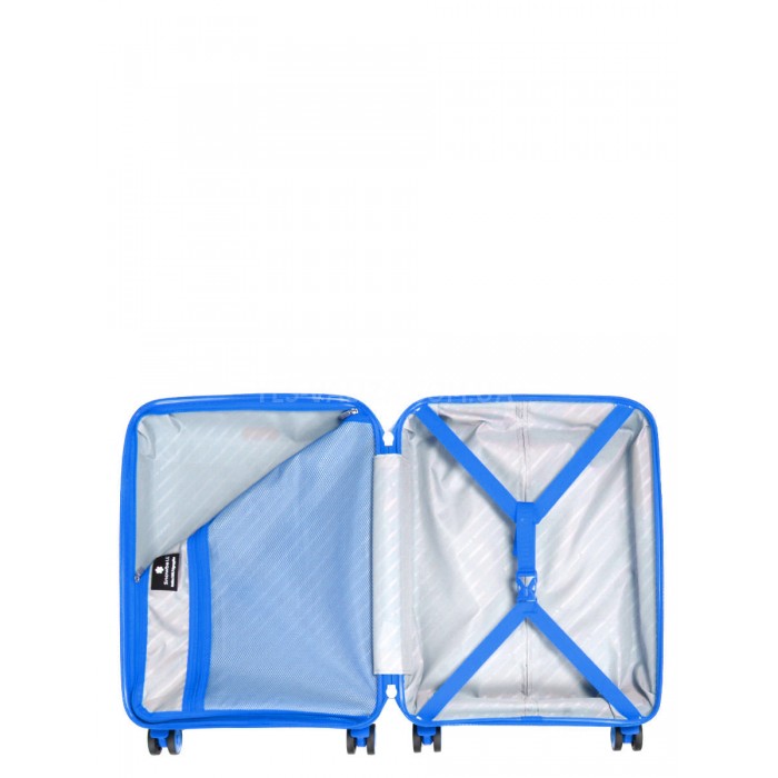 Валіза ручна поклажа S поліпропілен блакитна55х36х20/35л/2.5кг/Snowbal, фото 10