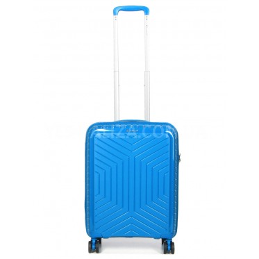 Валіза ручна поклажа S поліпропілен блакитна55х36х20/35л/2.5кг/Snowbal