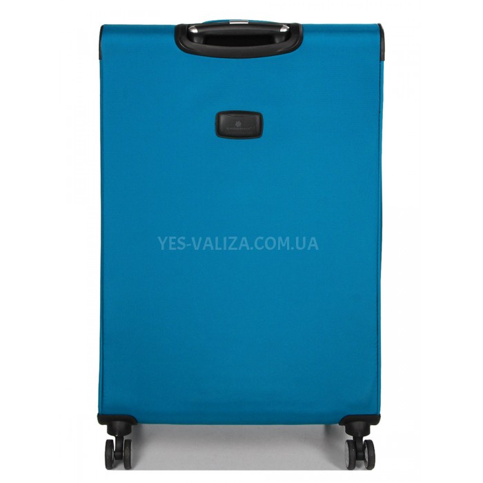 Чемодан большой L ткань бирюза 77х47х32(+5)см/119л/3.9кг/Snowbal 87303, фото 3