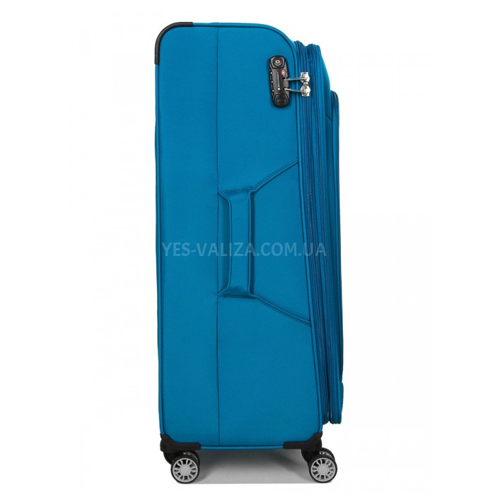 Валіза велика L тканина бірюза 77х47х32+5см/119л/3.9кг/Snowball 87303, фото 4