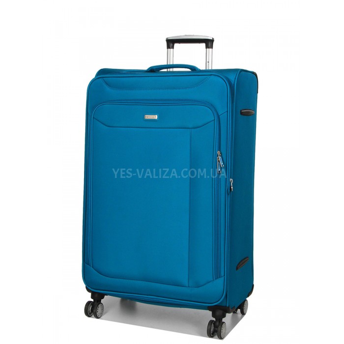 Валіза велика L тканина бірюза 77х47х32+5см/119л/3.9кг/Snowball 87303, фото 2