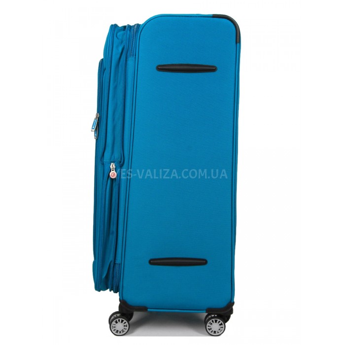 Валіза велика L тканина бірюза 77х47х32+5см/119л/3.9кг/Snowball 87303, фото 5