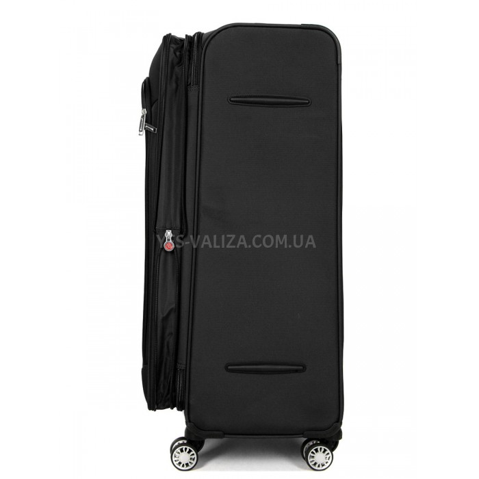 Чемодан большой L ткань чёрный 77х47х32(+5)см/119л/3.9кг/Snowbal 87303, фото 5