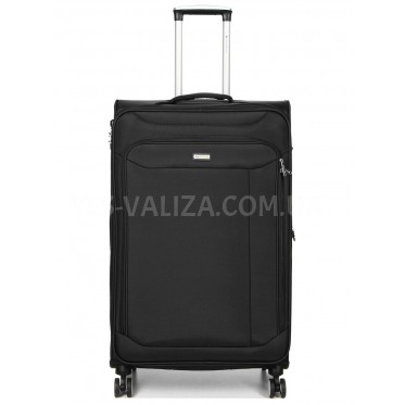 Валіза велика L тканина чорна 77х47х32(+5)см/119л/3.9кг/Snowball 87303