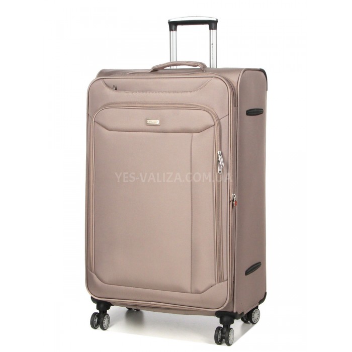 Чемодан большой L ткань бежевый 77х47х32+5см/119л/3.9кг/Snowball 87303, фото 2