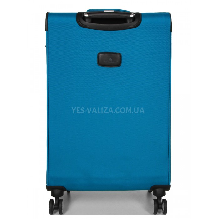 Чемодан средний M ткань бирюза 67х41х27(+5)см/83л/3.2кг/Snowball 87303, фото 3
