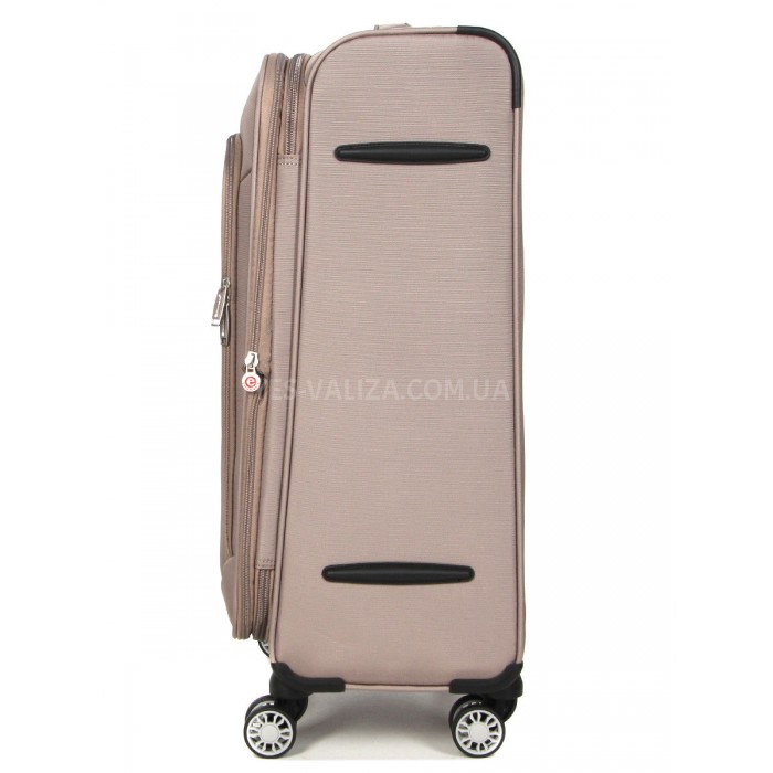 Чемодан средний M ткань бежевый 67х41х27+5см/83л/3.2кг/Snowball 87303, фото 5