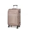 Валіза середня M тканина бежева 67х41х27+5см/83л/3.2кг/Snowball 87303, фото 12