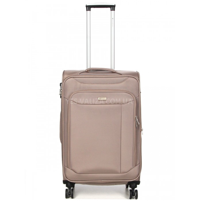 Чемодан средний M ткань бежевый 67х41х27+5см/83л/3.2кг/Snowball 87303, фото 1