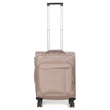 Чемодан ручная кладь S ткань бежевый 55х36х20/35л/2.5кг/Snowball 87303