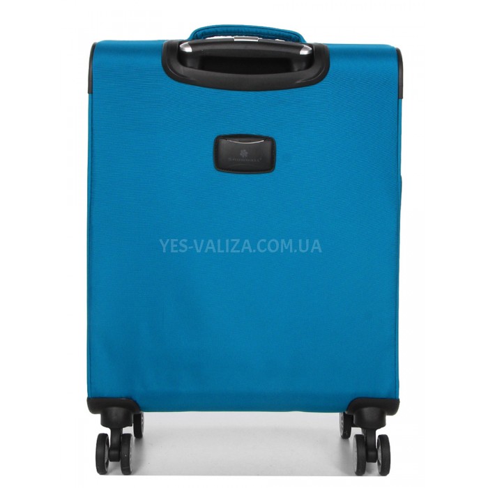 Чемодан ручная кладь S ткань бирюза 55х36х20см/35л/2.5кг/Snowbal 87303, фото 3