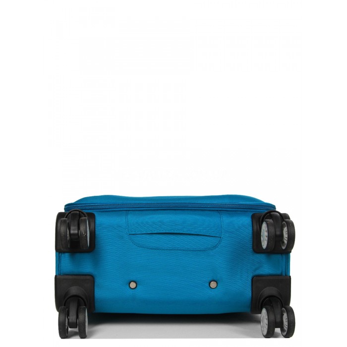 Валіза ручна поклажа S тканина бірюза 55х36х20/35л/2.5кг/Snowbal 87303, фото 7