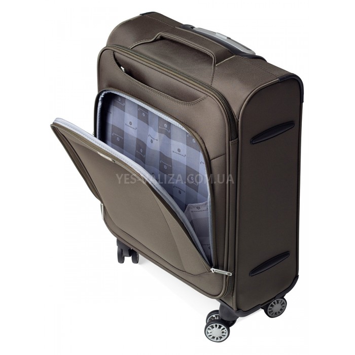 Чемодан ручная кладь S ткань хаки 55х36х20см/35л/2.5кг/Snowball 87303, фото 6