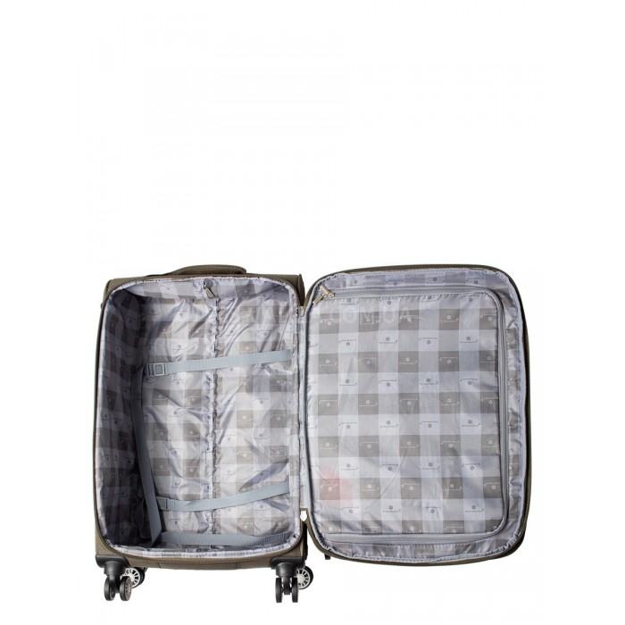 Чемодан ручная кладь S ткань хаки 55х36х20см/35л/2.5кг/Snowball 87303, фото 10