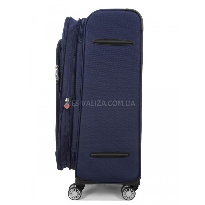 Чемодан средний M ткань синий 67х41х27(+5)см/83л/3.2кг/Snowball 87303, фото 6
