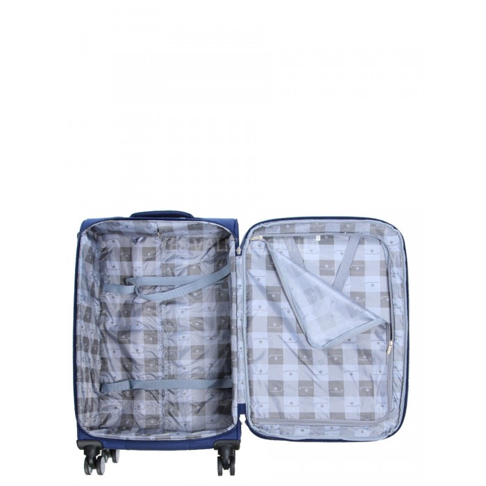 Валіза середня M тканина синя 67х41х27(+5)см/83л/3.2кг/Snowball 87303, фото 10