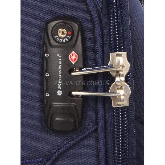 Чемодан средний M ткань синий 67х41х27(+5)см/83л/3.2кг/Snowball 87303, фото 9