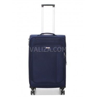 Валіза середня M тканина синя 67х41х27(+5)см/83л/3.2кг/Snowball 87303