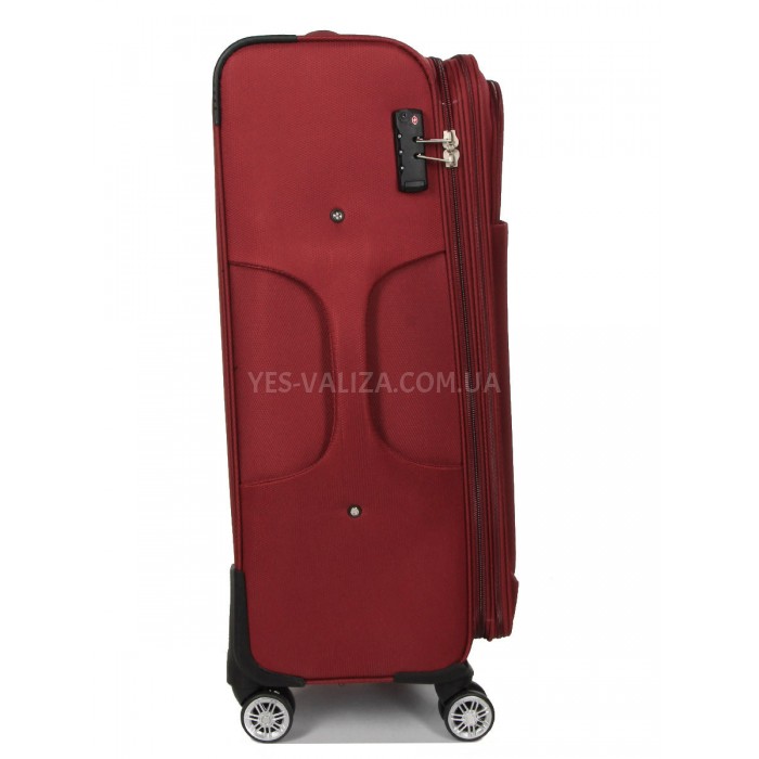 Валіза велика L тканина червона 77х48х32+5см/110л/4.3кг/Worldline 620, фото 4