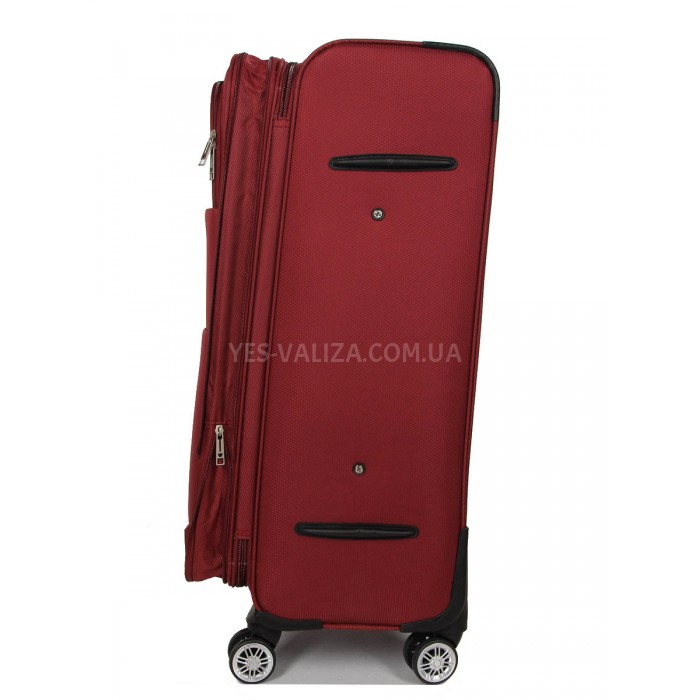 Чемодан большой L ткань красный 77х48х32+5см/110л/4.3кг/Worldline 620, фото 5