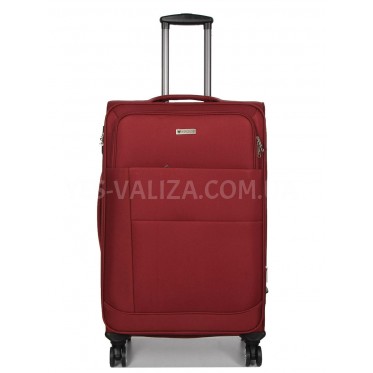 Чемодан большой L ткань красный 77х48х32+5см/110л/4.3кг/Worldline 620