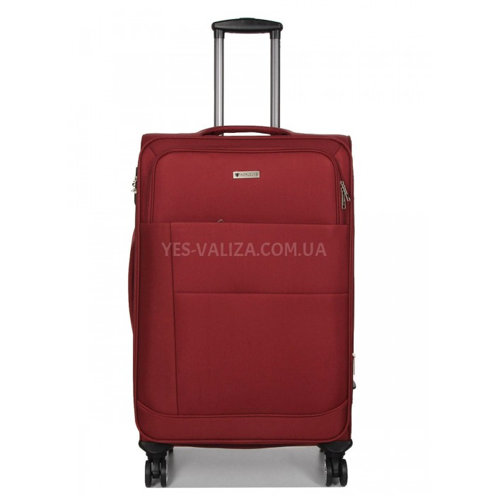 Чемодан большой L ткань красный 77х48х32+5см/110л/4.3кг/Worldline 620, фото 1