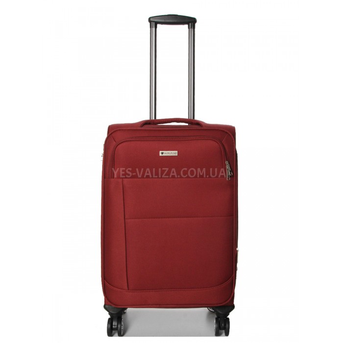 Валіза середня M тканина червона 67х43х29+5см/77л/3.8кг/Worldline 620, фото 1
