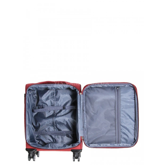 Чемодан малый S ткань красный 55х39х24(+5)см/44л/3.2кг/Worldline 620, фото 8