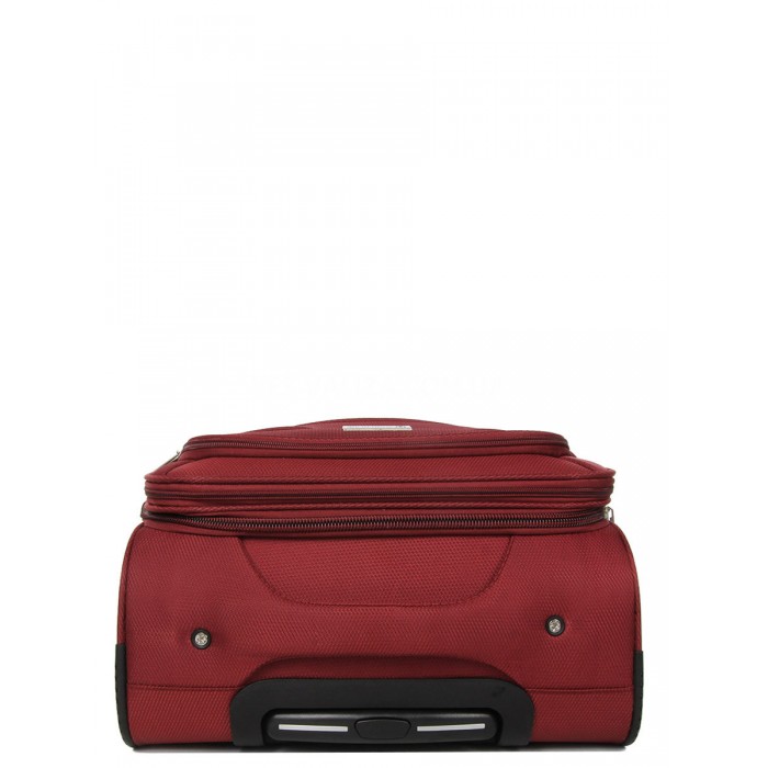 Чемодан малый S ткань красный 55х39х24(+5)см/44л/3.2кг/Worldline 620, фото 6