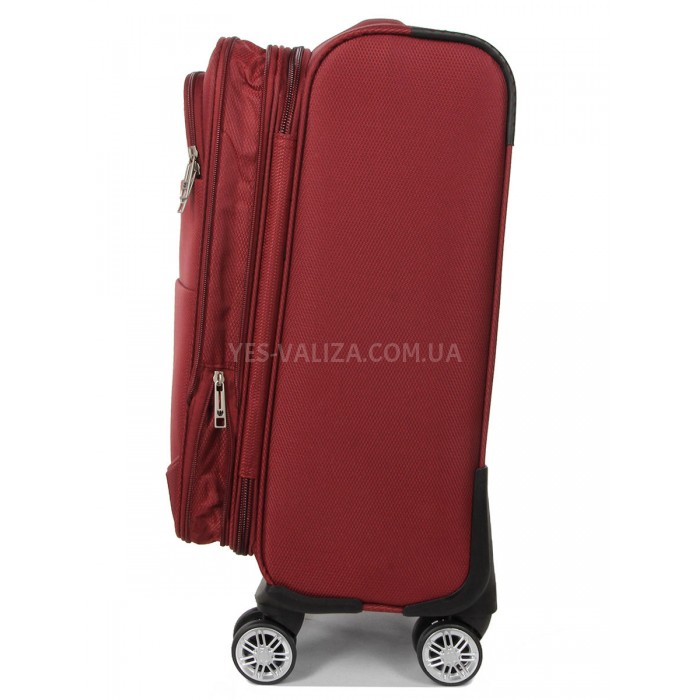 Чемодан малый S ткань красный 55х39х24(+5)см/44л/3.2кг/Worldline 620, фото 4