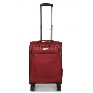 Чемодан малый S ткань красный 55х39х24(+5)см/44л/3.2кг/Worldline 620