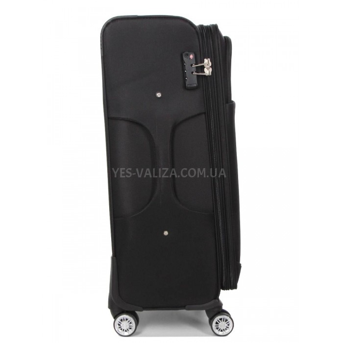 Чемодан большой L ткань чёрный 77х48х32(+5)см/110л/4.3кг/Worldline 620, фото 4