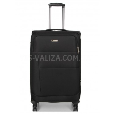 Валіза велика L тканина чорна 77х48х32(+5)см/110л/4.3кг/Worldline 620