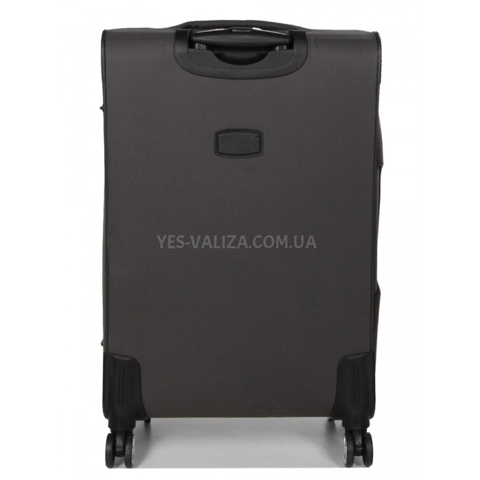 Чемодан большой L ткань серый 77х48х32(+5)см/110л/4.3кг/Worldline 620, фото 3