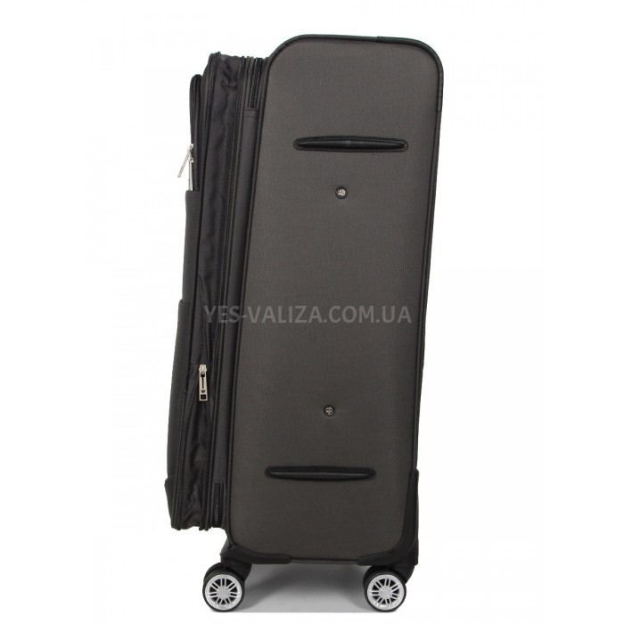 Валіза велика L тканина сіра 77х48х32(+5)см/110л/4.3кг/Worldline 620, фото 5