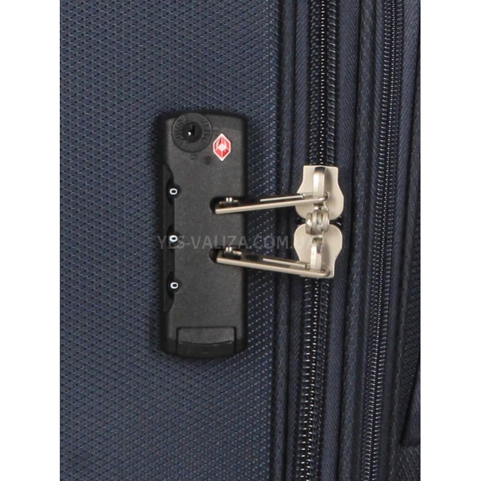 Валіза велика L тканина синя 77х48х32(+5)см/110л/4.3кг/Worldline 620, фото 8